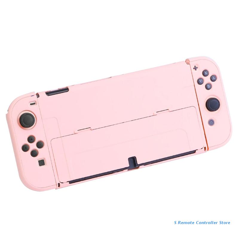 Schutzhülle für konsole, dockingstation, pc-gehäuse, schutzhülle mit griff, wasserdicht und fingerabdruckabweisend für switch oled: Rosa