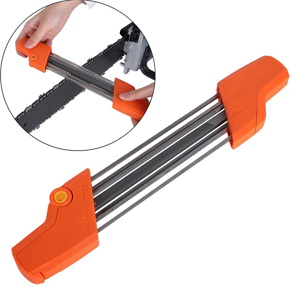 2 In 1 Metal Easy Chainsaw Chain File Sharpener 3/8 Inch P 4.0mm Replace For Stihl Chain