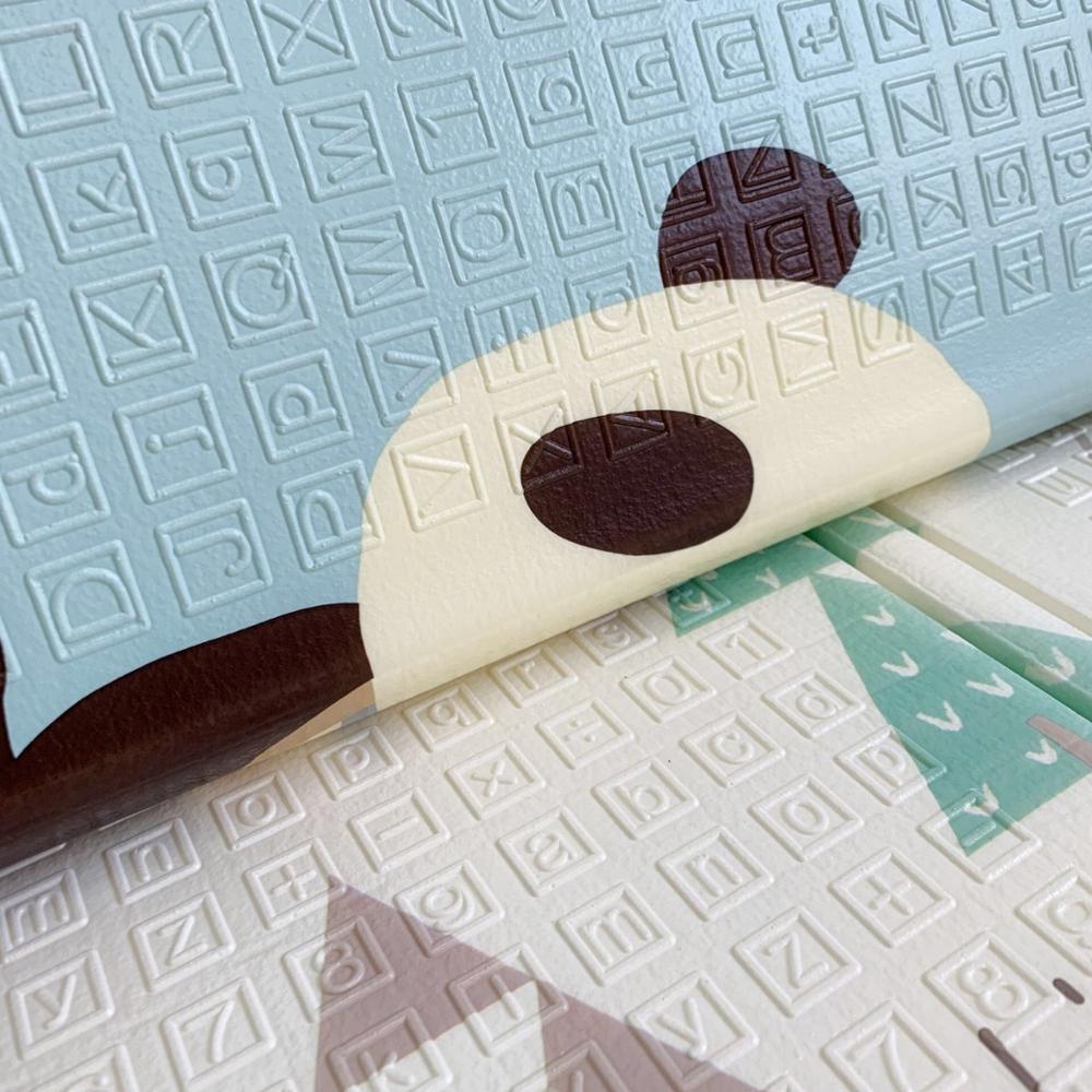 Opvouwbare cartoon baby speelmat 1cm diktes xpe puzzel kindermat baby klimmat kinderkleed baby spelmatten