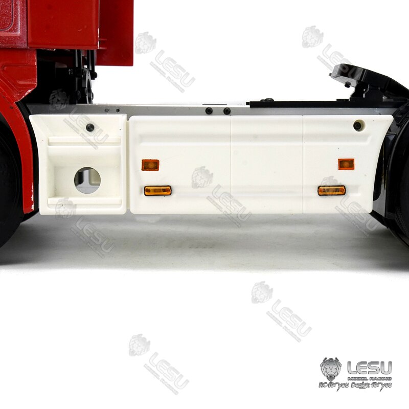 LESU-Falda lateral de luces LED para camión, lámparas de liquidación para 1/14 RC, modelo a escala de camión Tractor TAMIYA, remolque volquete