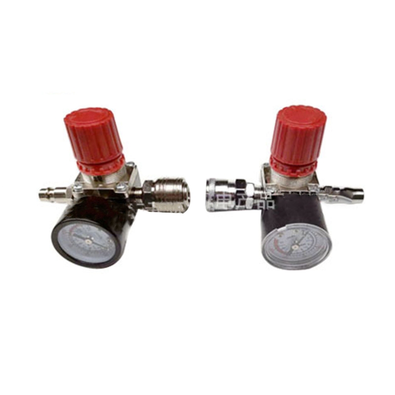 Air Compressor Pressure Valve Switch Control Regulator with Gauges 3 Holes Pressure Reducer for Fast Pressure Reduction