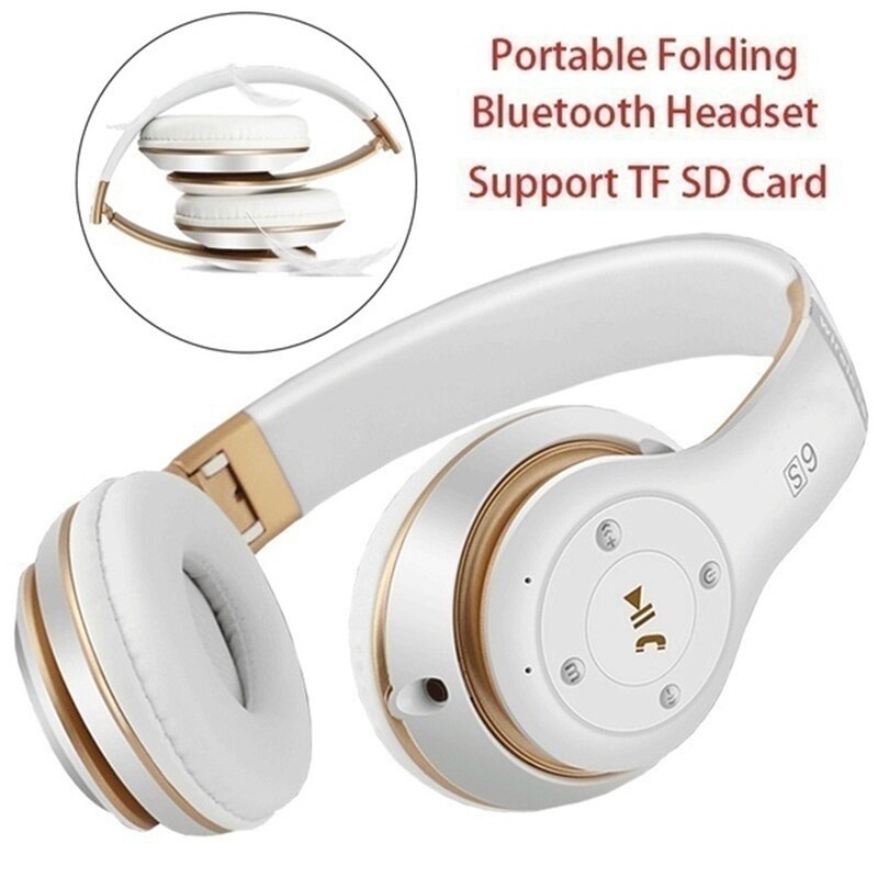 Draadloze Bluetooth 5.0 Hoofdtelefoon 3D Bass Stereo Opvouwbare Headset Ruisonderdrukking Draagbare Koptelefoon Met Microfoon Voor Muziek Gaming