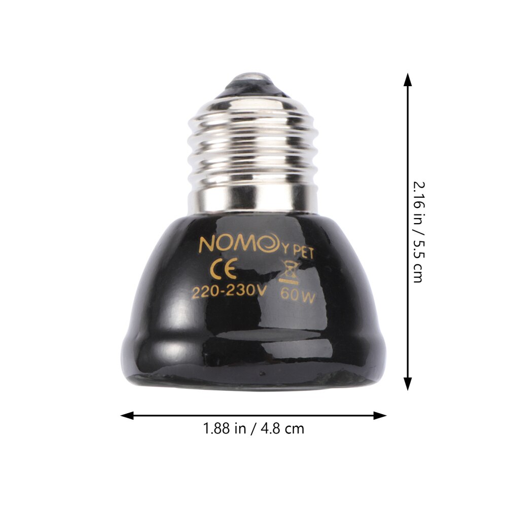 1Pc Heat Lamp Portable Lightweight Premium Heating Light Heat Emitter for Turtle