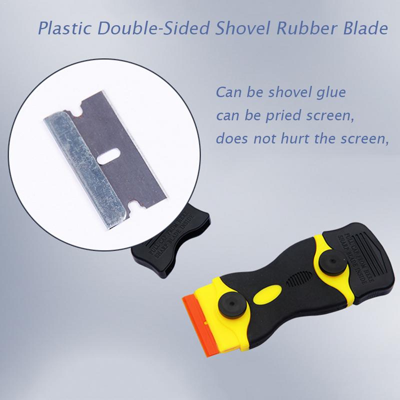 Ceramic Glass Oven Razor Double sided Scraper Plastic Handle Automotive Film Sticker Tool Cleaning shovel
