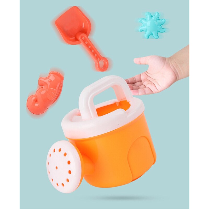 6Pcs Model Sprinkler Shower Shovel Tools Classical Play Toys Baby Beach Sand Toys Children&#39;s Summer Toys Car