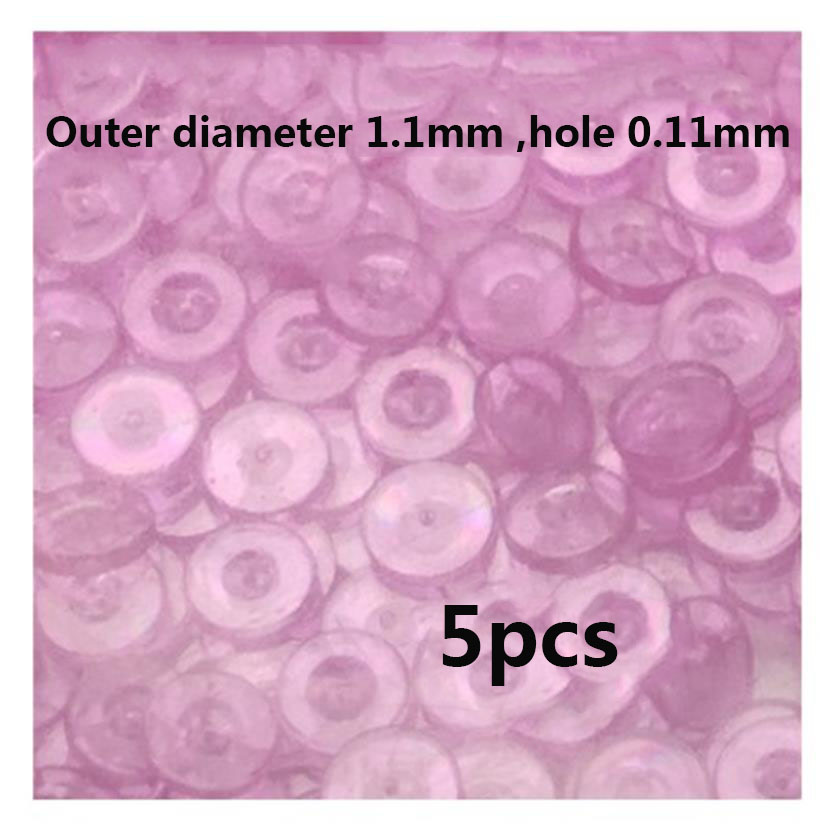 Klokketilbehør universell skinne sekundskinne boreødu edelsten støtdemper rubin klokkedeler: rose