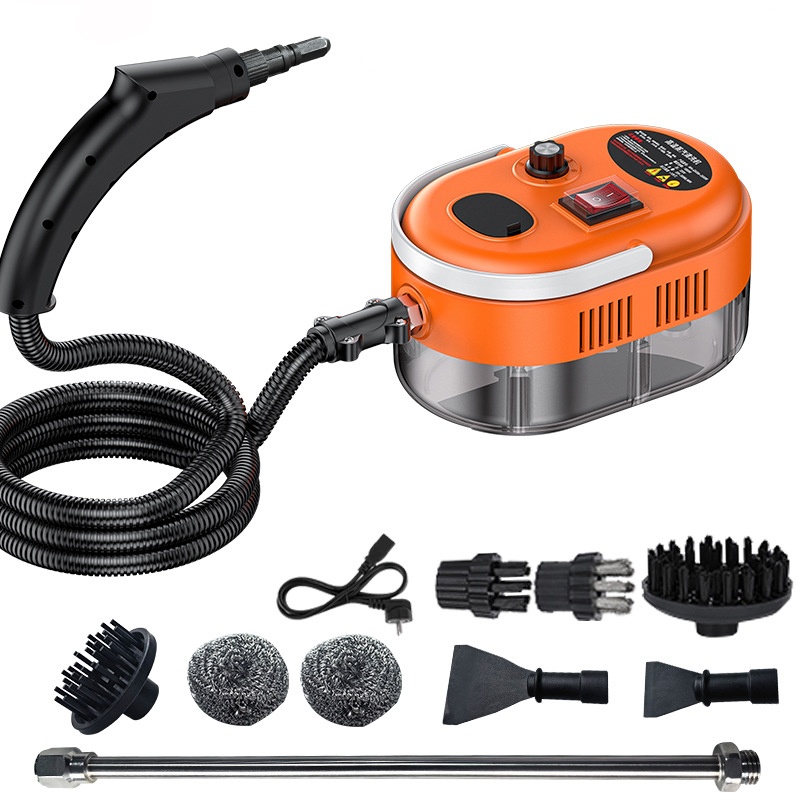 Limpiador a vapor de mano, máquina de limpieza a vapor de alta presión para máquina, capó de cocina, aire acondicionado, limpiador a vapor para coche: Amarillo claro / 220 V