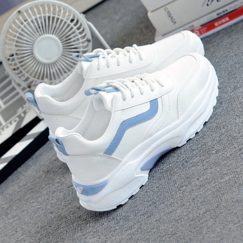 Acheter Baskets à plateforme respirantes pour femmes, chaussures de course, de sport, de Tennis, vulcanisées, printemps, 35-40, 2023