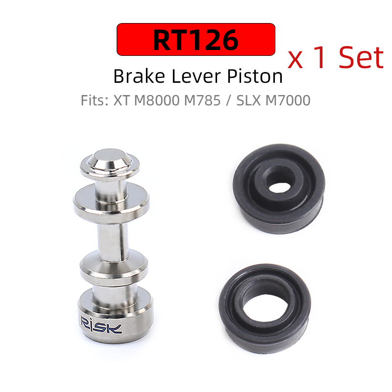 RISK-pistón de palanca de freno de bicicleta de titanio para Shimano XT/SLX/XTR, pinza de freno de disco hidráulico, piezas de reparación de bicicleta de carretera MTB: Rojo