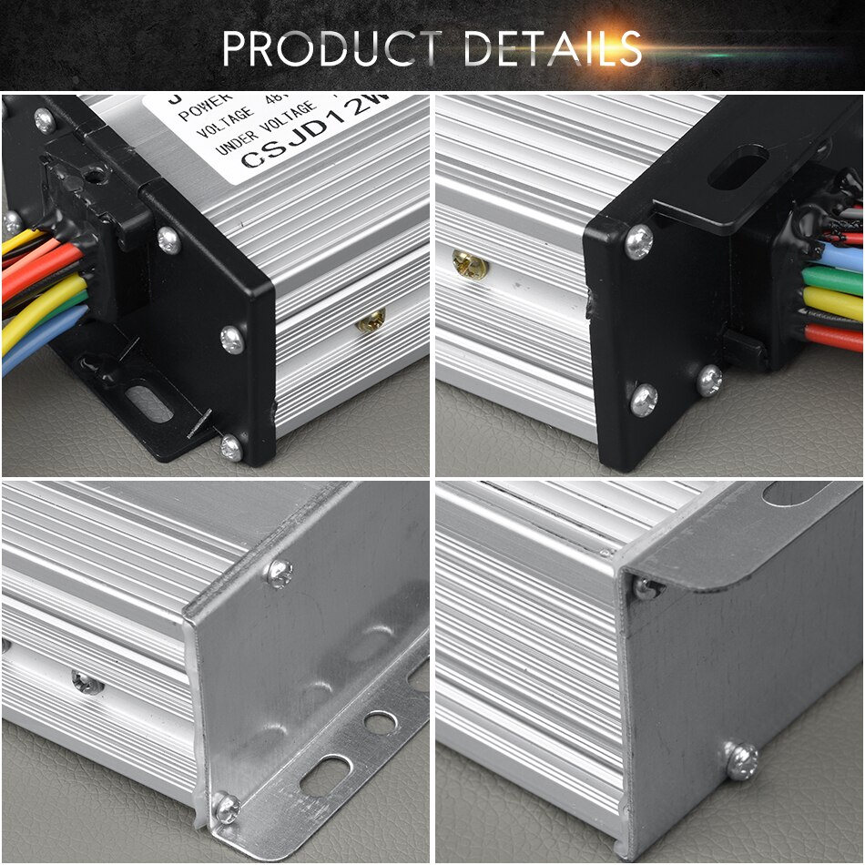 Ebike controller 48V 800W-1600W 12 Mosfet Brushless electric bike conversion kit motor controller electric bike speed controller