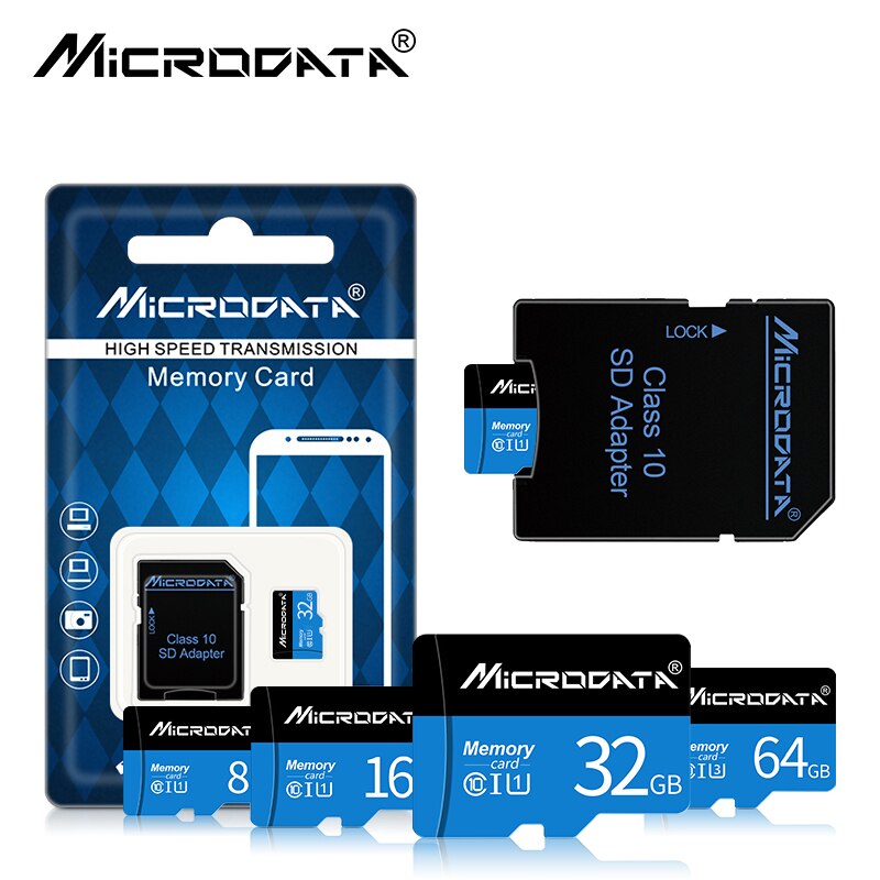 Mini carte sd, 8 go/16 go/32 go/64 go/128 go, SDXC/SDHC, classe 10, TF, mémoire Flash, pour smartphone/appareil photo