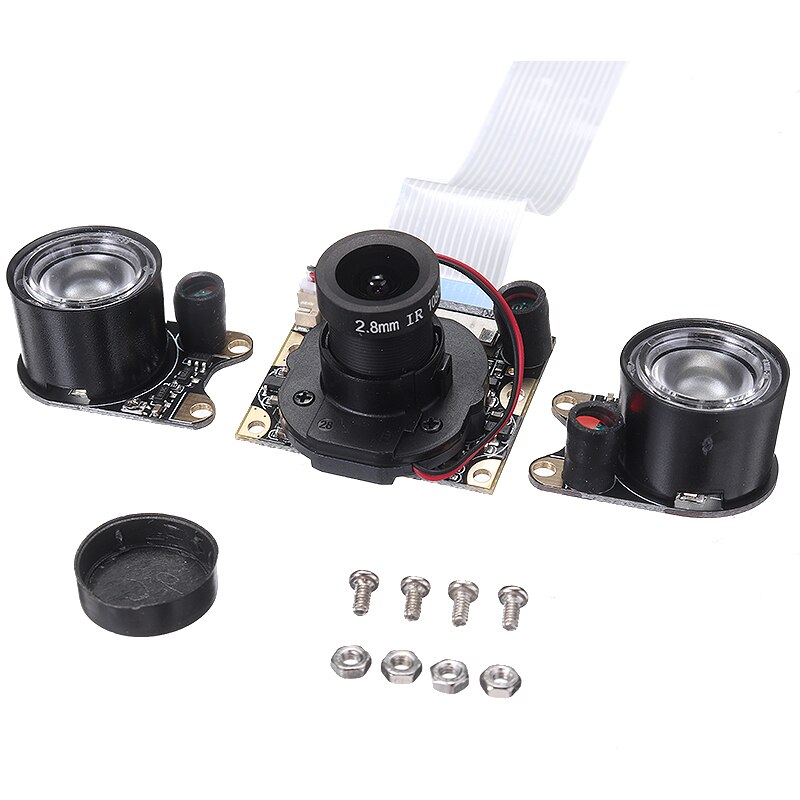 POHISK 1pc 5MP 1080P Camera Module Universal IR LED Cameras Modules With 15cm FFC Cable For R-aspberry 2B 3B 4B