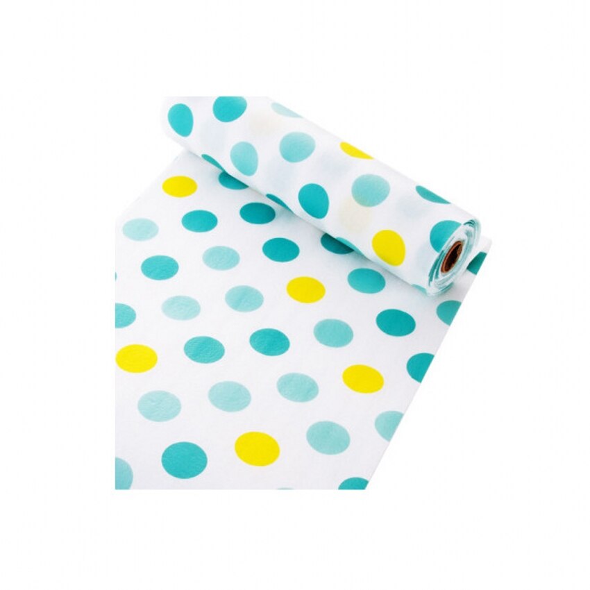 300Cm Reusable Table Drawer Mat Kitchen Shelf Liner Contact Paper Waterproof Drawer Paper PET Anti-oil Table Desk Decoration: White spot