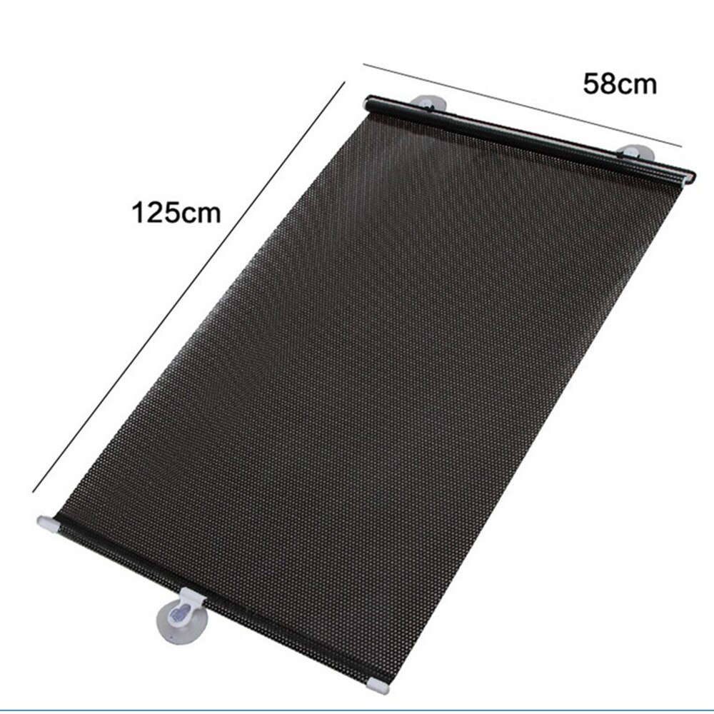 Rideau pare-soleil pour voiture, vitre latérale arrière, pare-brise avant et arrière, stores à couvercle noir, ventouse, accessoires universels pour voitures
