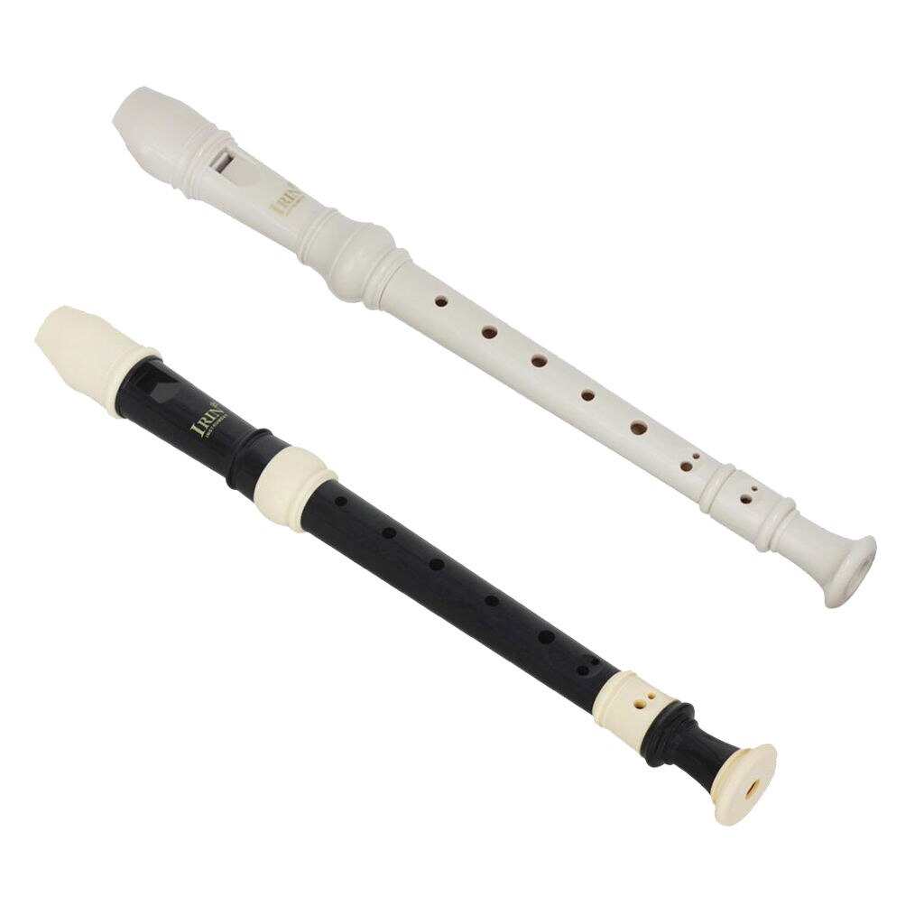 ABS Plastic 8 Hole Descant Recorder Set English Fingering Musical Woodwind Instrument Key of C