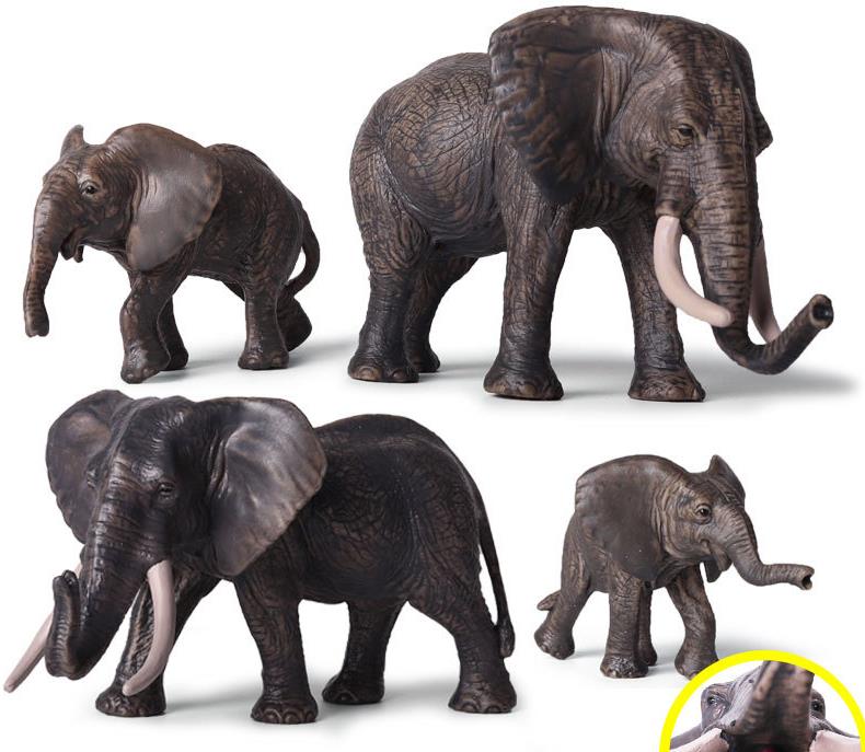 Female African Elephant Toy Figure.: 0.65KG  4 Pcs