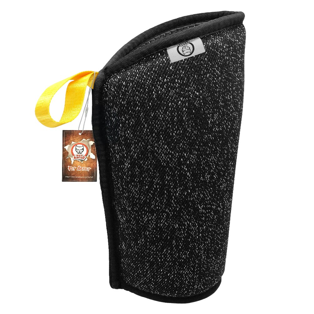 Funda protectora para brazo de mordedura de perro, herramienta Entrenamiento de mascotas para morder para perros medianos y grandes, perro policía, pastor alemán Pitbull,: Black