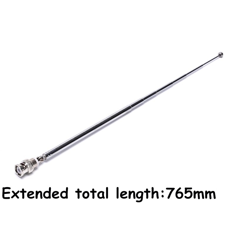 360 Graden 765Mm Telescopische Antenne Q9 Bnc Connector Draagbare Fm Radio Scanner Vhf Uhf Tw