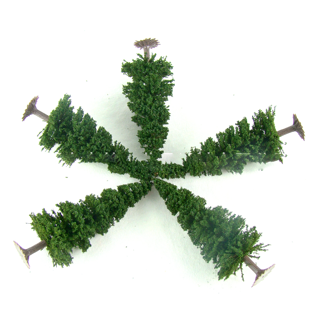 10Stck 7/9/12/15cm Künstliche Zeder Baum Modell DIY Zug Eisenbahn Architektur Sand Tabelle baum Modell Mit Basis-Grün