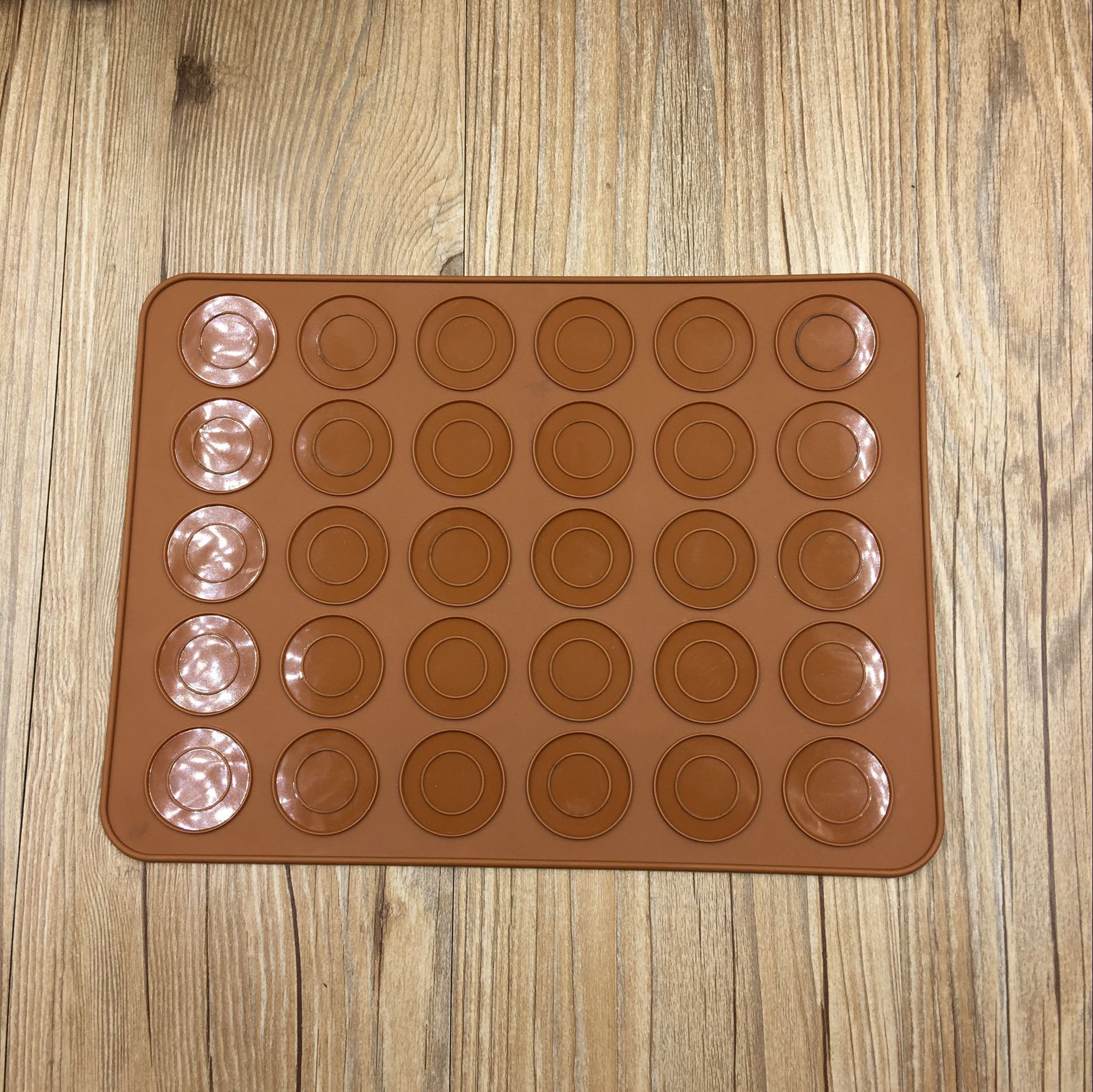 Makronen Bausatz Macaron Silikon-matt Stock Backform einstellen 48 Kapazität Macaron Topf Kuchen Dekorieren Lieferungen: 30 Backen Kreise