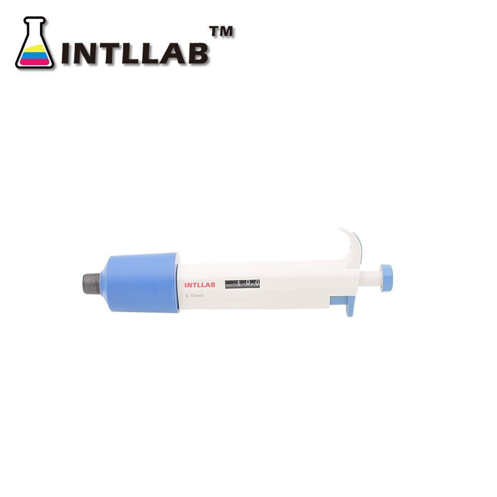 Intllab Micropipet Gun Lab Single Channel Pipet Verstelbare Volume Pipet Met Tips