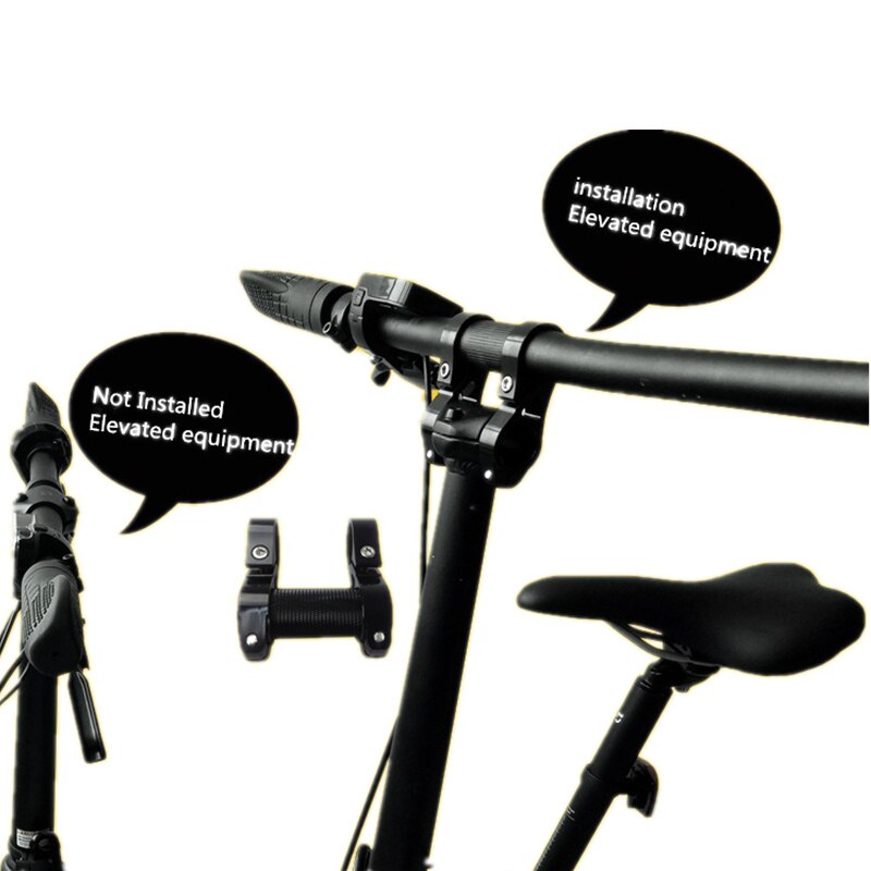 QICYCLE – pièces de vélo électrique pliable EF1, hauteur de guidon modifiée, ajouré, matériau en alliage ultra-léger plus long