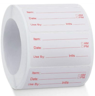 500Pcs Freezer Food Labels Food Storage Label Stickers for Container Bottle Jar Packing Freezer Labels Stickers Date Labels: Red