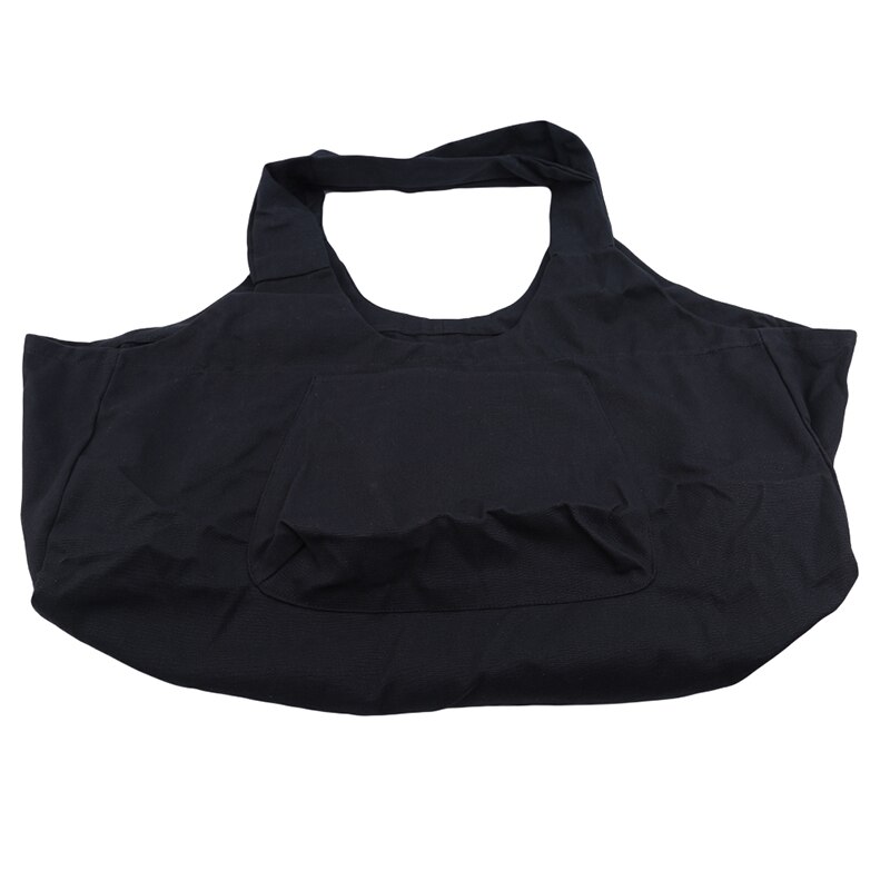 Multifunktionelt gym taske yogapakke til kvindelig bærbar yogataske med stor kapacitet yoga skuldermåtte bevægelse gym tasker: Sort