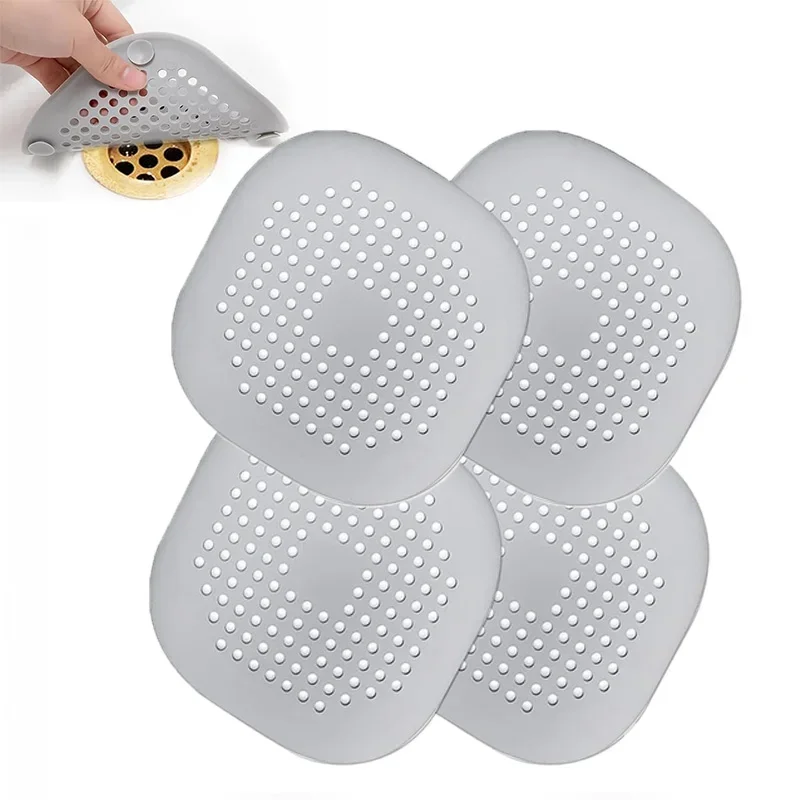 Filtro de pelo tapón de drenaje de ducha filtro de fregadero de cocina colador de fregadero 1-3PCS tapón de drenaje de suelo de ducha de bañera accesorios de ducha para el hogar: plum