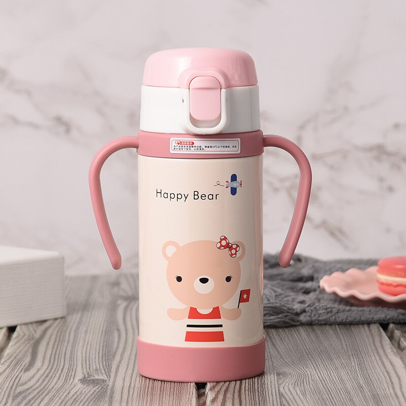 Thermos à lait en acier inoxydable, tasse d&#39;alimentation pour bébé, Thermos à lait pour enfants, bouteille d&#39;eau chaude isolée, tasse thermique qui fuit