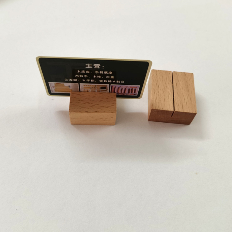 5PCS/lot Wooden Card Display Stand Postcard Wood Pallet Desktop Seat Card Holder DIY Party Decoration: 5