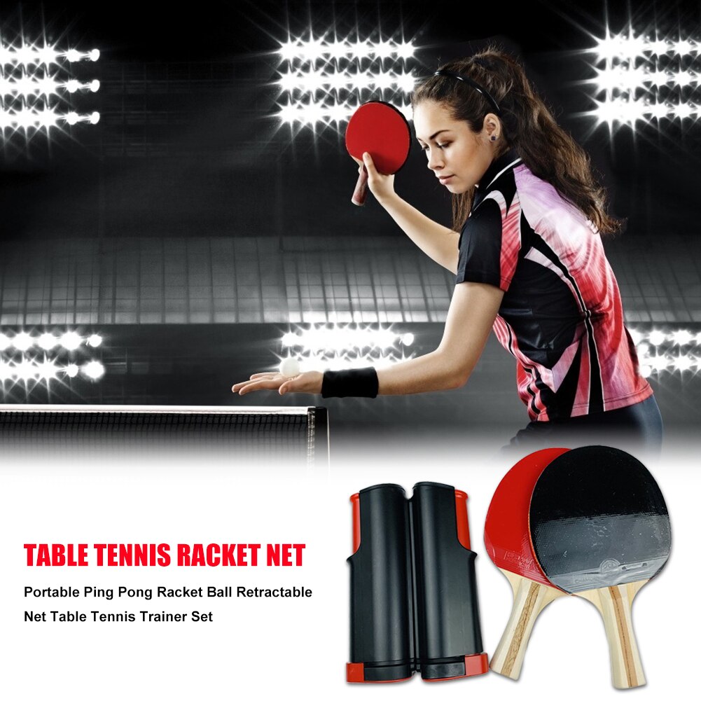 1 PairTable Tennis Paddle Pingpong Exercise Training Accessories Tennis Trainer Ball Machine Rackets Padel Robot Flexible Shaft