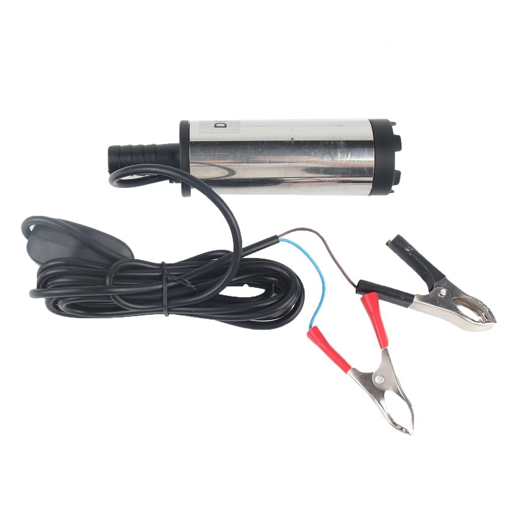 12V 38mm Electric Fuel Transfer Pump Water Oil Transfer Refueling Submersible Pump For Diesel Water Pump Car Motorbike