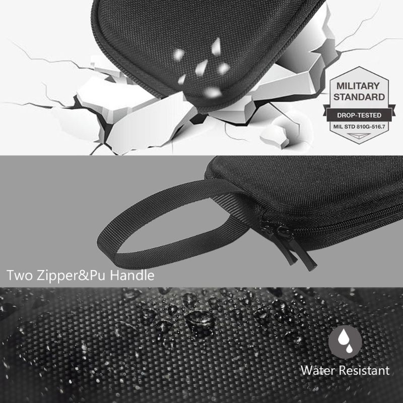 Shockproof Carrying Case + Silicone Cover Combo for Samsung T7 Touch SSD 500GB 1TB 2TB External Solid State Drives