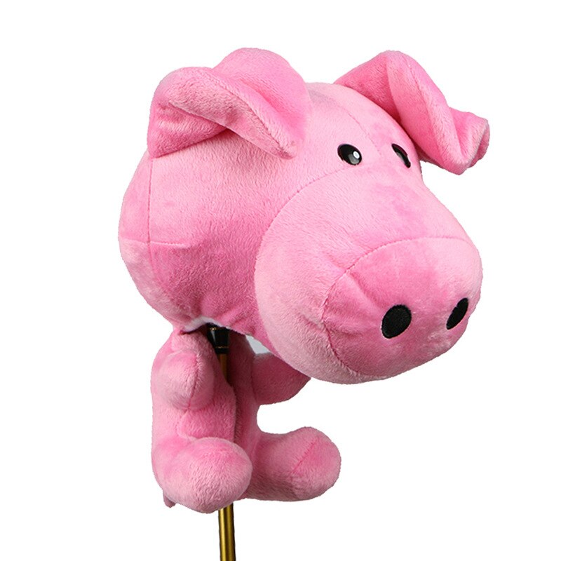 Neuheit Plüsch Ebene Rosa Schwein Geformt Kopf Abdeckungen Golf Verein Fahrer Holz Headcover Schutz Universal- passen Meisten 460cc/Nein.1 treiber