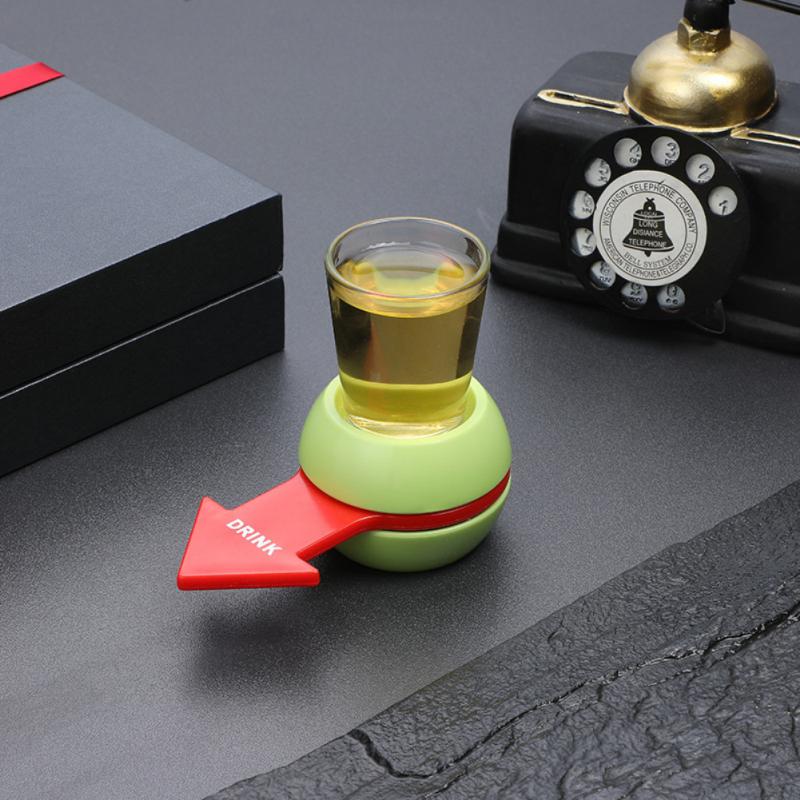 pekeren skudd spinner selskapsspill snurre rundt drikkespill glasskoppsett roterbar pil øl vin brettspill bord underholdning: 03