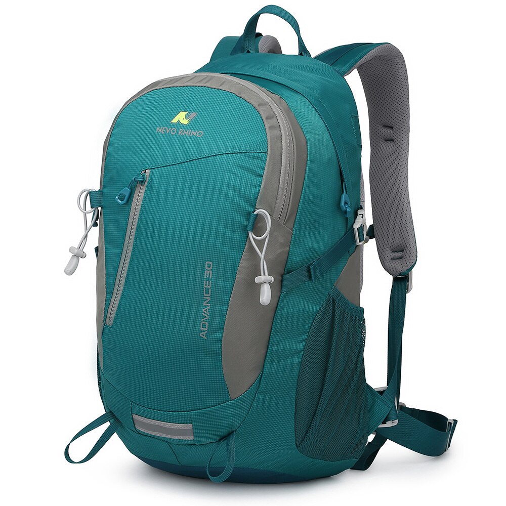 30L Outdoor Hiking Bag Portable Waterproof Travel Backpack Mountaineering Camping Trekking Sports Knapsack Men Women: Grayish green