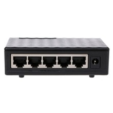 5 Port Mini Ethernet Netwerk Switch Desktop 10/100Mbps RJ45 Netwerk Adapter met EU/US plug Volledige duplex Uitwisseling