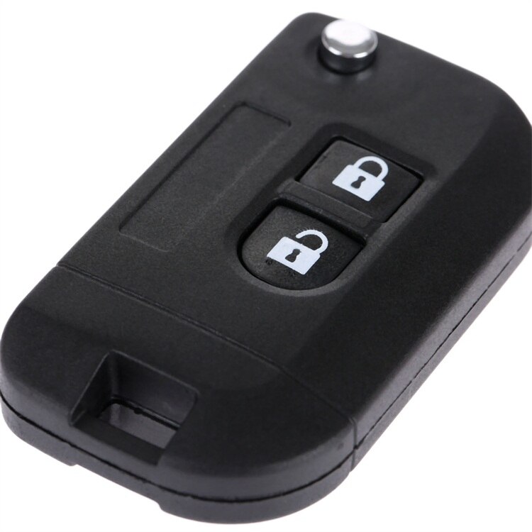 Yetaha 2 Buttons Flip Folding Remote Key Shell Car Case Fob Cover Replacement For Nissan Micra Note Navara Almera