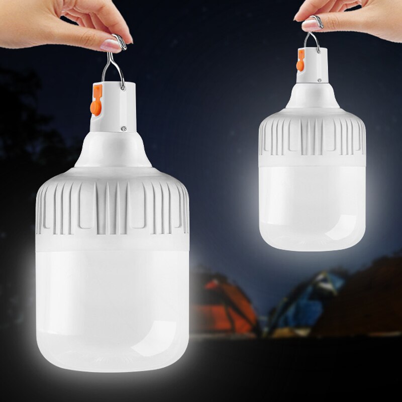 Acecorner Usb Oplaadbare Gloeilamp Outdoor Camping 5 Model Dimbare Draagbare Lantaarn Noodverlichting Bbq Opknoping Nachtlampje