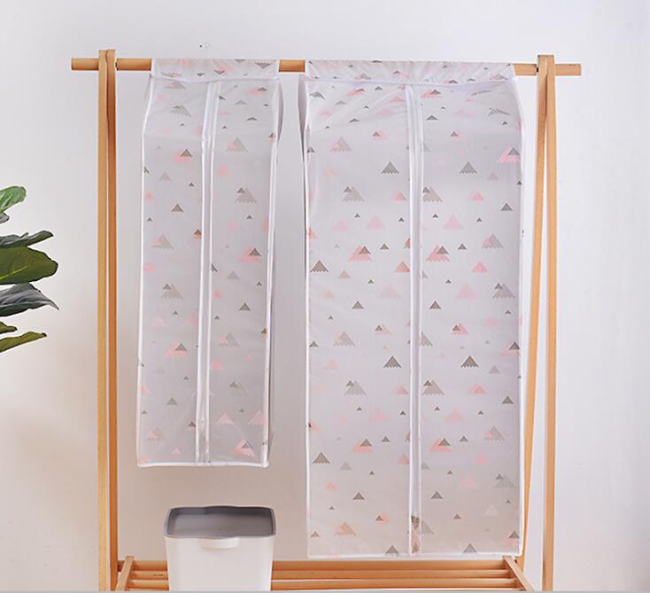 Kläder dammskydd dammtätt plagg tyg förvaring vattentät kostym kappa skydd förvaringsväska hängande organisatör garderob: Stil 2 / 110 x 50 x 55cm