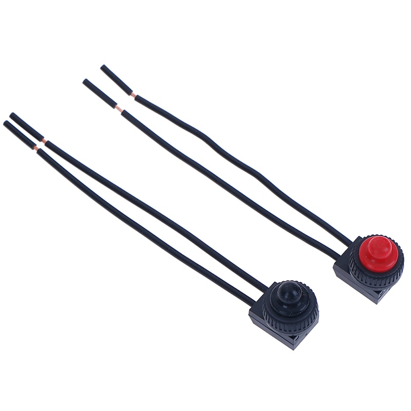 1Pc 220V étanche bouton-poussoir interrupteur marche-arrêt avec 4 "conduit moto voiture bateau en directe