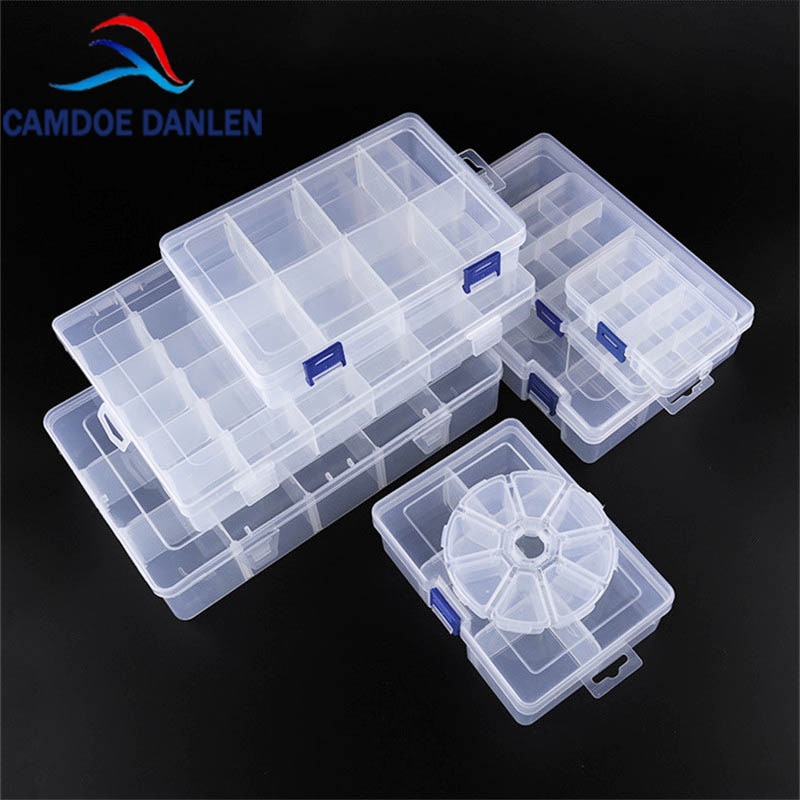 Adjustable 3-36 Grids Compartment Plastic Storage Box Jewelry Earring Bead Screw Holder Case Display Organizer Container