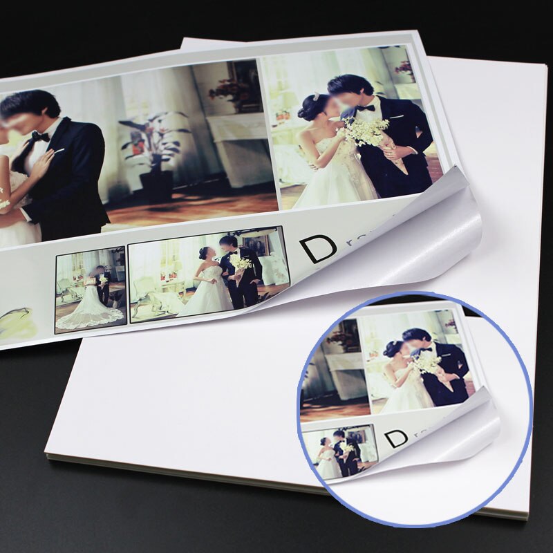 Self-adhesive photo paper A4/A6 self-adhesive color inkjet photo paper 135g /150g inkjet printing glossy photo paper