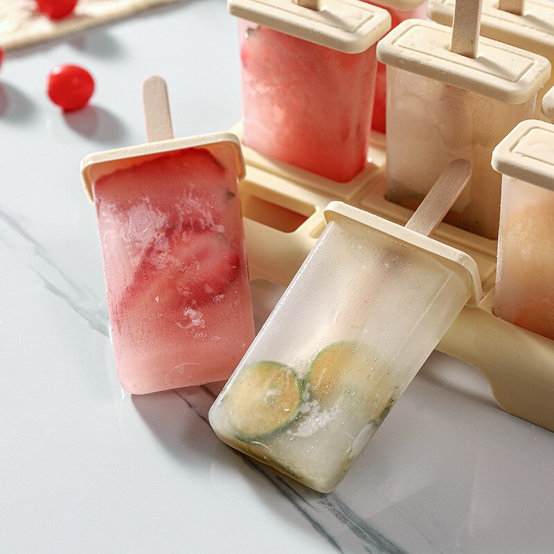 5/10 Pcs Wood Ice Cream Sticks Natural Wooden Popsicle Sticks Pop Popsicle DIY Wooden Craft Stick Popsicle Accessories