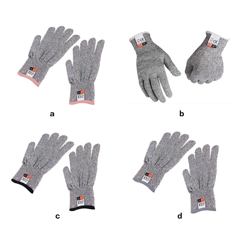 1 Pair Anti-cut Gloves Kitchen Gardening Hand Protective Gloves Butcher Meat Chopping Working Gloves Mittens