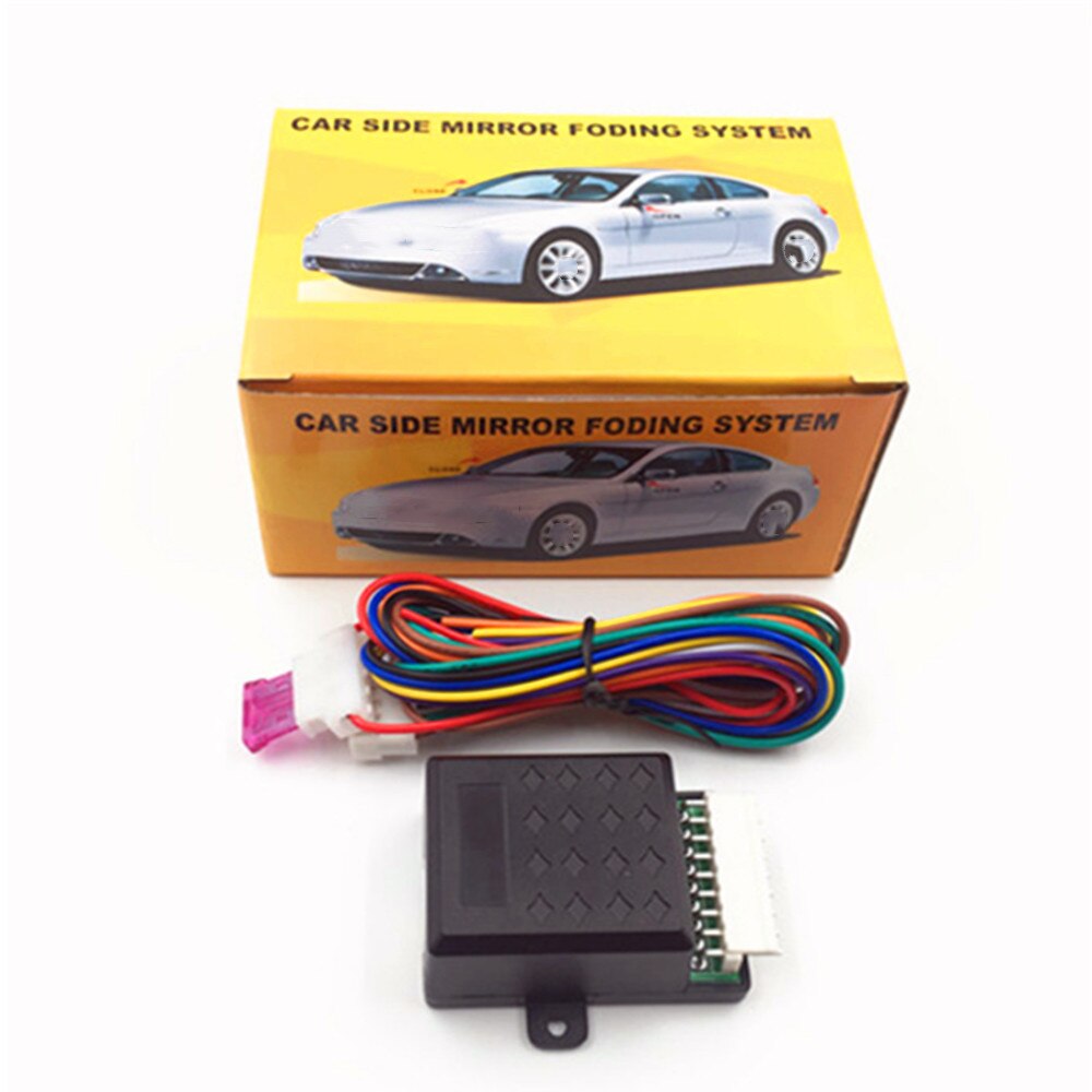 Espejo retrovisor universal de 12V para coche auto-carpeta, espejo eléctrico inteligente Módulo de control de almacenamiento extendido