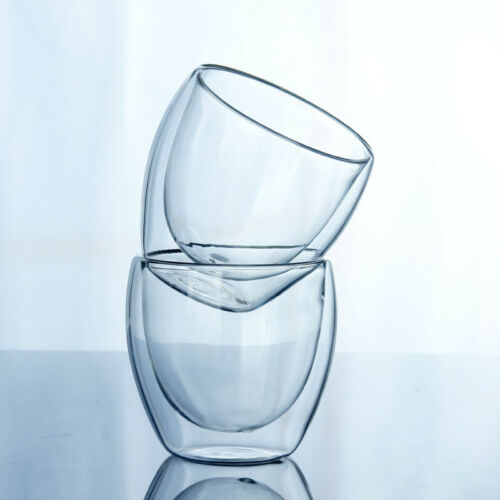 1 pc dubbelwandige Glazen Koffie Mok Hittebestendig 150-450 ml Clear Geïsoleerde Thermische Thee Water Cup drinkware