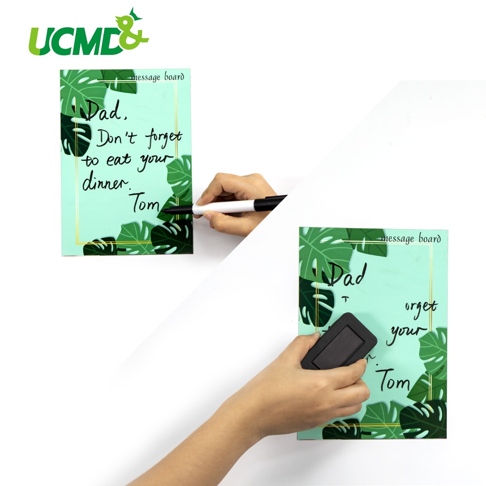 A5 Size Magnetic White Board Fridge Magnets Removable Wall Decal Stickers Whiteboard for Home Office Erasable Message Board