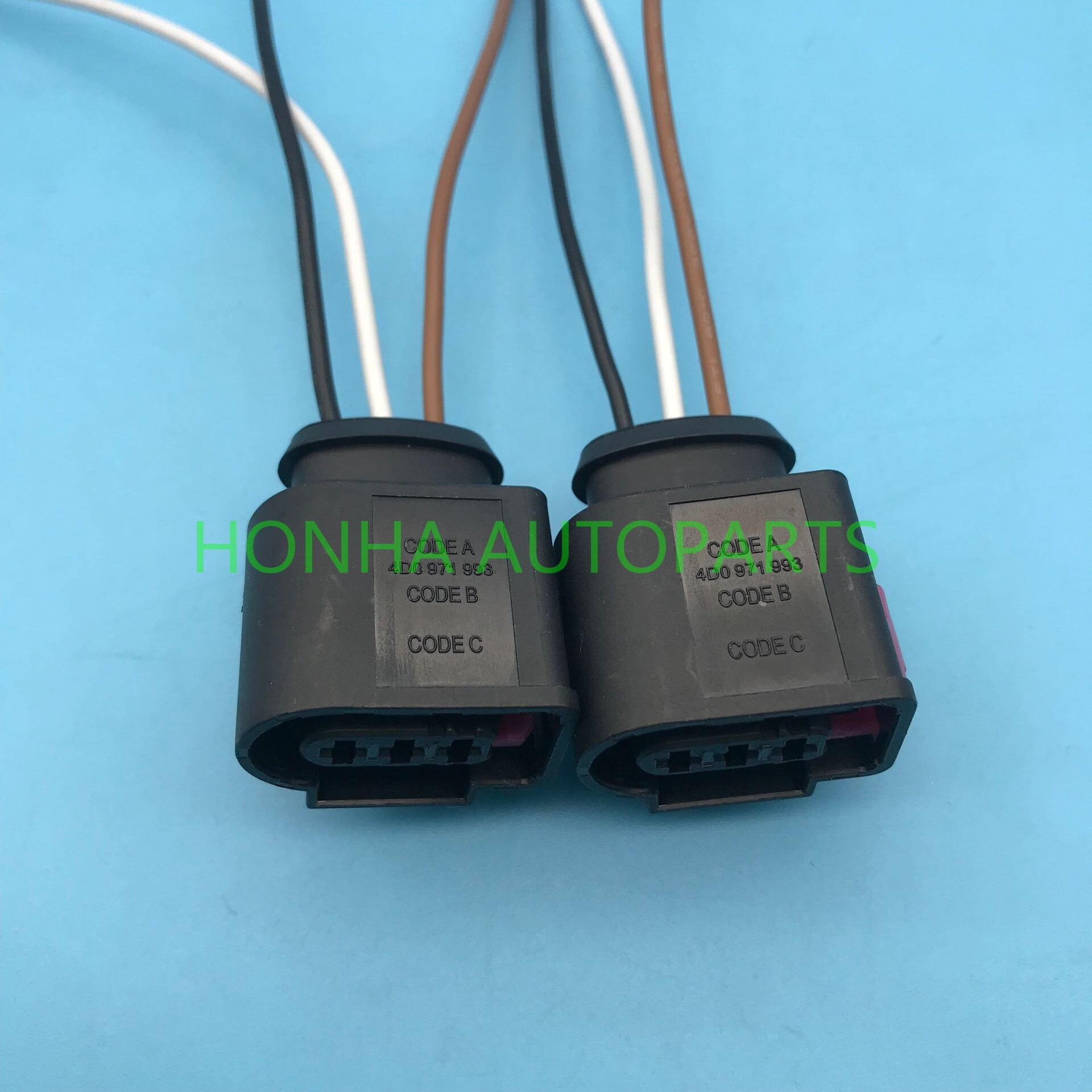 Conector de 3 pines para Sensor de presión de combustible, conectores de arnés de cables, 4D0, 971, 993 A, 4D0971993